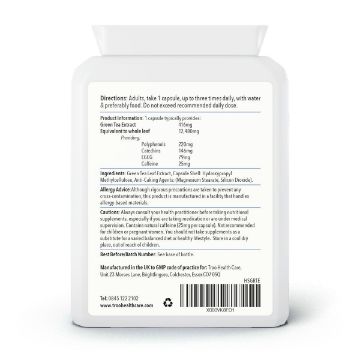 Picture of Green Tea 30:1 Extract 12480mg 90 Capsules