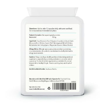 Picture of Resveratrol 150mg 90 Capsules