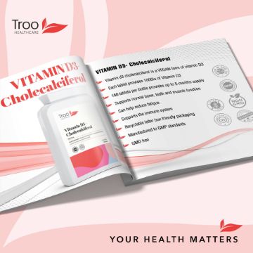 Picture of Vitamin D3 25mcg 1000iu 180 Vegan Tablets