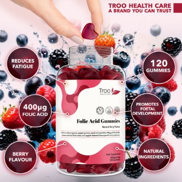 Picture of Folic Acid 400μg - Natural Berry Flavour Gummies