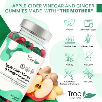 Picture of Apple Cider Vinegar  Ginger - Natural Apple Flavour Gummies