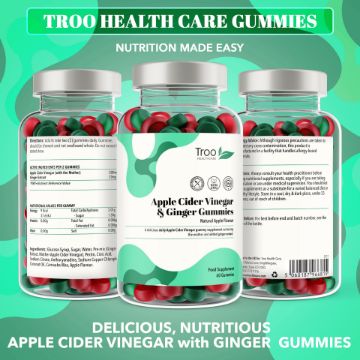 Picture of Apple Cider Vinegar  Ginger - Natural Apple Flavour Gummies