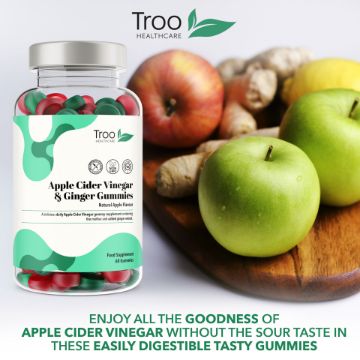 Picture of Apple Cider Vinegar  Ginger - Natural Apple Flavour Gummies