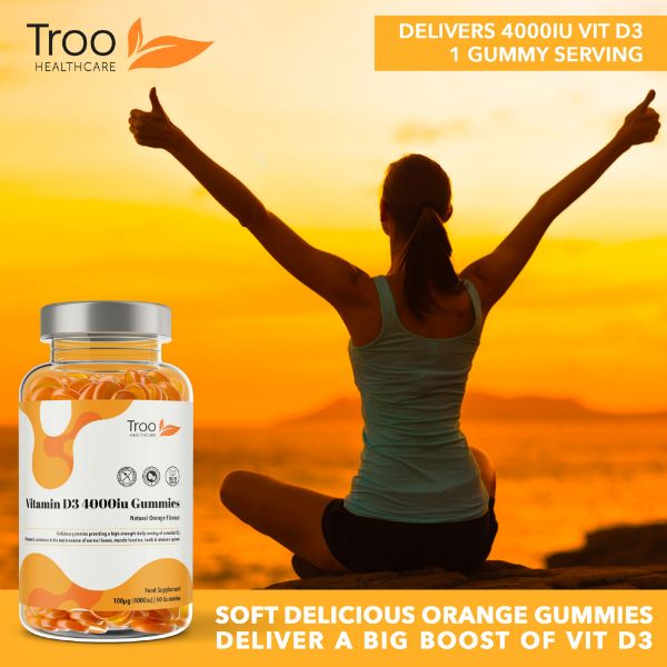 Picture of Vitamin D3 4000iu - Orange Flavour Gummies - High Strength