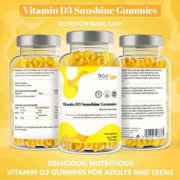 Picture of Vitamin D3 1000iu Supplement - Lemon Flavour Gummies