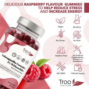 Picture of Ashwagandha 600mg - Natural Raspberry Flavour Gummies