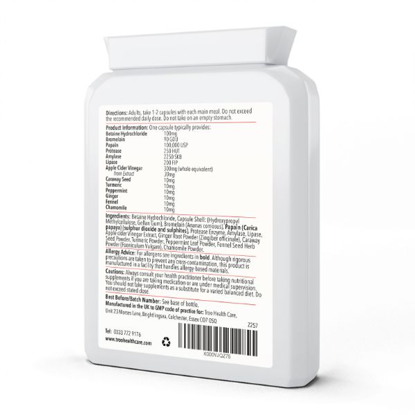 Picture of Troozyme Digestive Enzymes Complex 90 Capsules