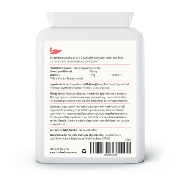 Picture of Green Lipped Mussel 500mg 90 Capsules