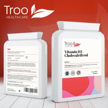 Picture of Vitamin D3 25mcg 1000iu 180 Vegan Tablets