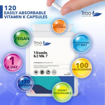 Picture of Vitamin K2 MK-7 100µg 120 Capsules