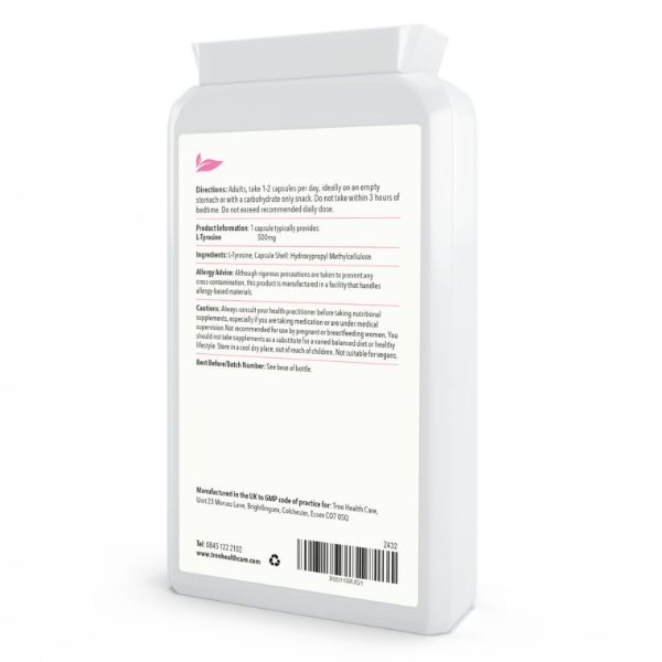 Picture of L-Tyrosine 500mg 120 Capsules