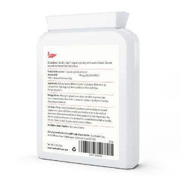 Picture of Vitamin B12 Methylcobalamin 1mg 120 Capsules