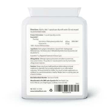 Picture of Folic Acid Methyl Folate Quatrefolic 600ug 90 Capsules