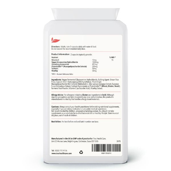 Picture of Vegan Glucosamine  Phytodroitin Complex 90 Capsules