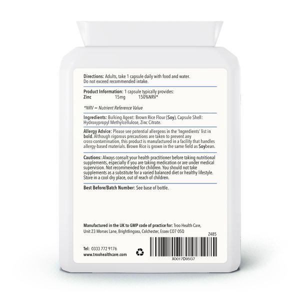 Picture of Zinc 15mg 120 Capsules
