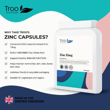 Picture of Zinc 15mg 120 Capsules